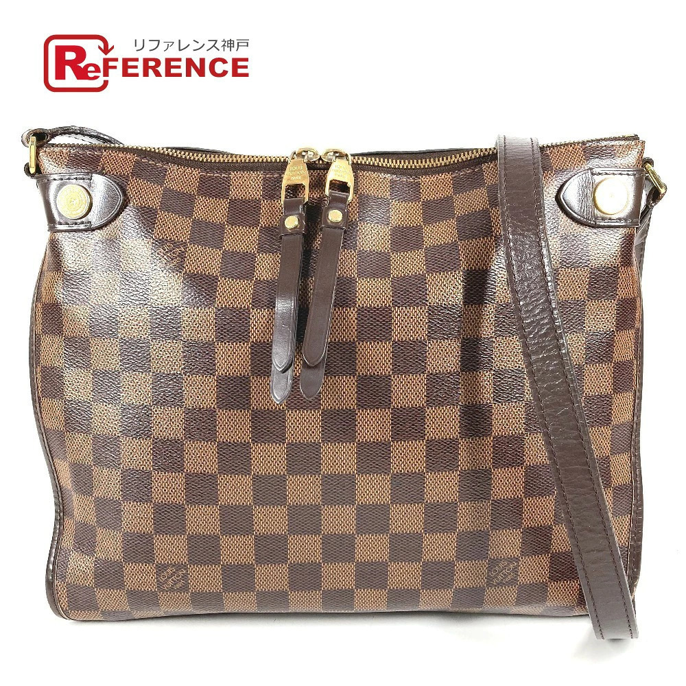 Louis Vuitton Damier Duomo Shoulder Bag Canvas Ebene Brown